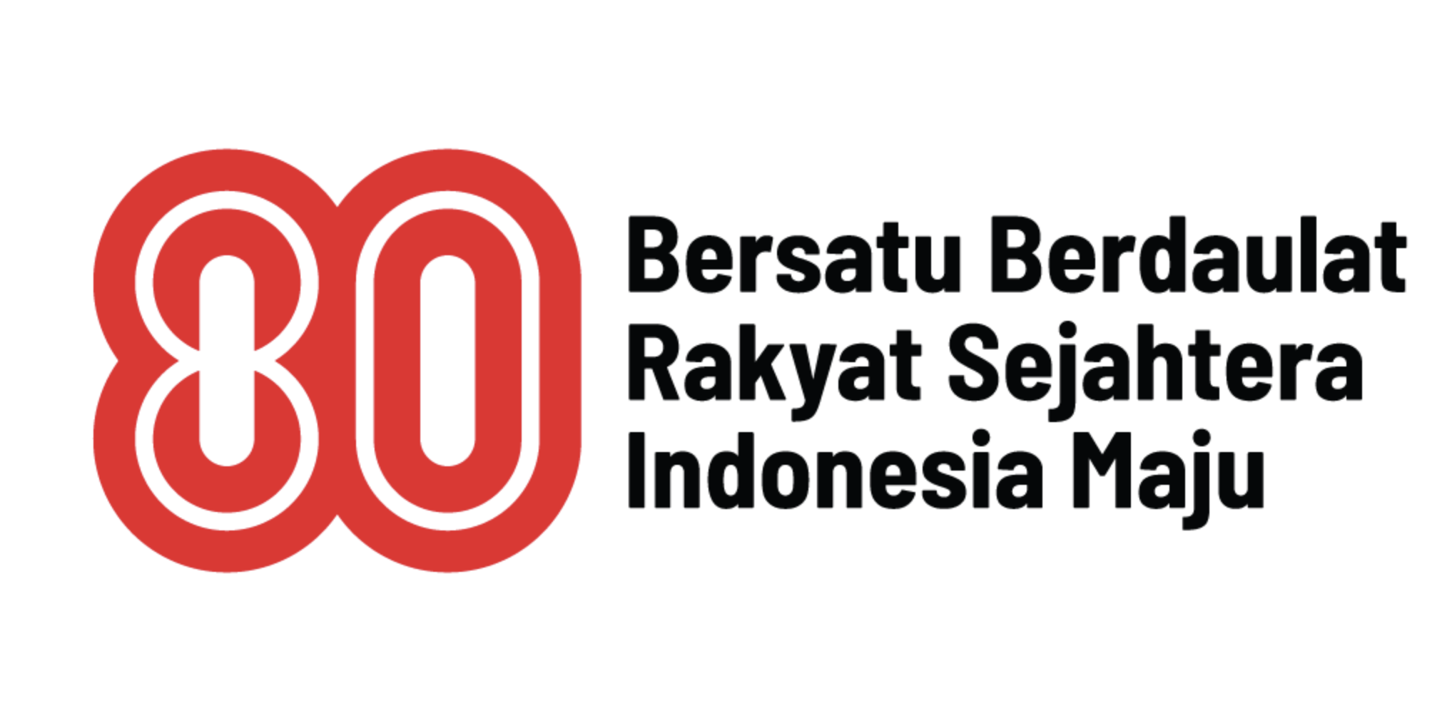 Simbol dan Pesan di Balik Logo HUT ke-80 RI: “Bersatu Berdaulat untuk Indonesia Maju”