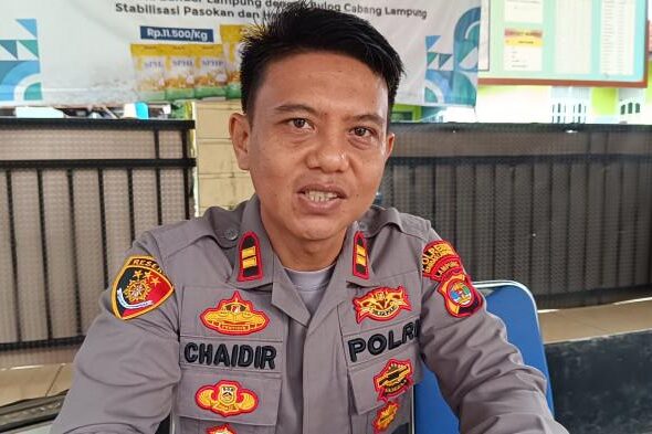 Kapolsek-Tanjung-Senang-Iptu-Chaidir-Jamin-diwawancarai